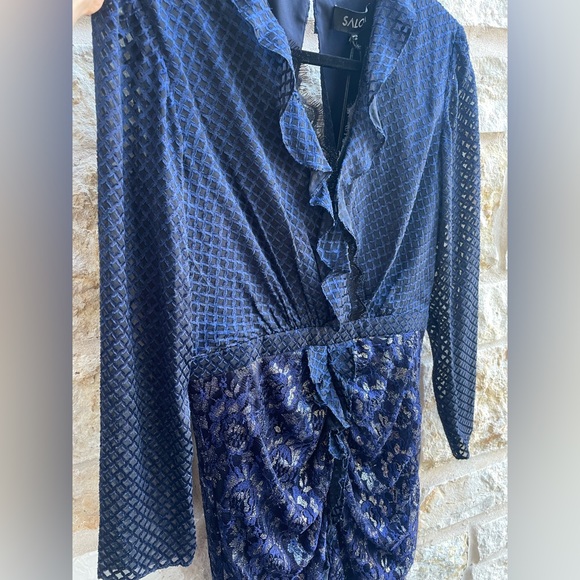 SALONI Yana Dress in Navy Sz 8 - NWT. - Picture 7 of 7